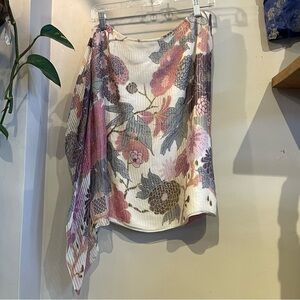 Armani Floral Asymmetric Skirt